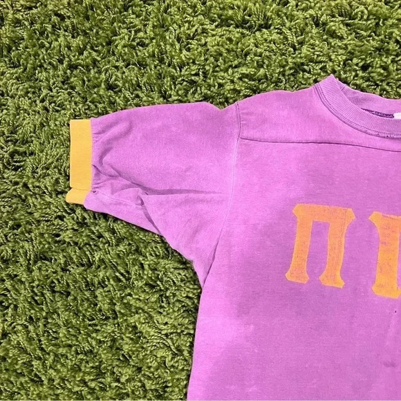 Vintage 70s Pi Gamma Delta Sorority Jersey Tee Shirt - Picture 7 of 9